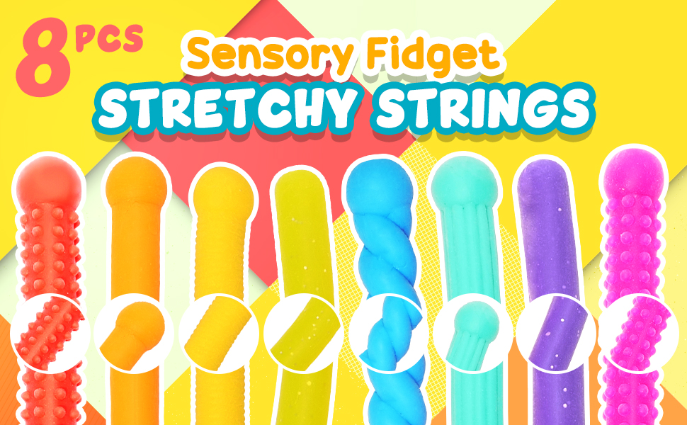 Sensory Toys for Kids - Textured Stretchy Sensory Fidget Toys