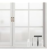 Kromapolis Window Privacy Film Frosted Glass Window Film, Heat Blocking Privacy Film for Glass Wi...