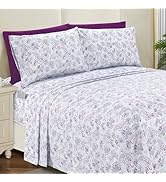 Elegant Comfort Softest and Coziest 4-Piece Sheet Set - 1500 Premium Hotel Quality Microfiber - D...