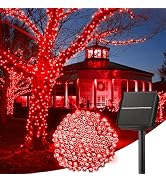 Minetom Solar String Lights Outdoor, 40FT 100 LED String Lights Solar Powered with 8 Lighting Mod...