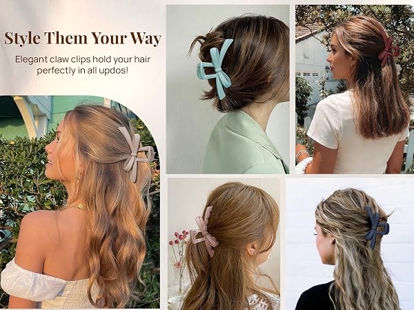 Cute Bow Claw Clip