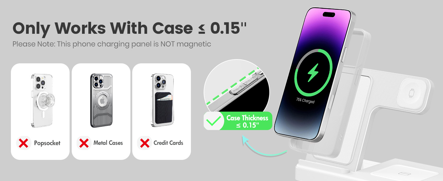 iphone watch charger station