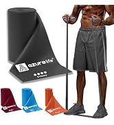A AZURELIFE Professional 8 Yard Bulk Resistance bands Rolls or 5 ft. Long Non-Latex Elastic Exerc...
