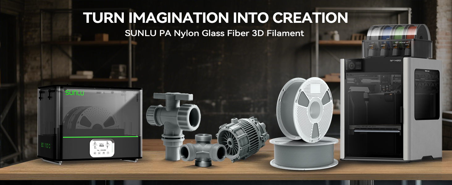 SUNLU 3d printer engineering filament PA6-GF