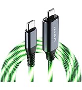 IHAO USB Type C to Type C PD 60W Fast Charging Cable Phone Charger High Data Speed Visible Cool L...