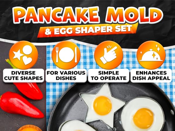 griddle egg rings mouse pancake maker egg ring mold round egg moldes para pancakes egg ring