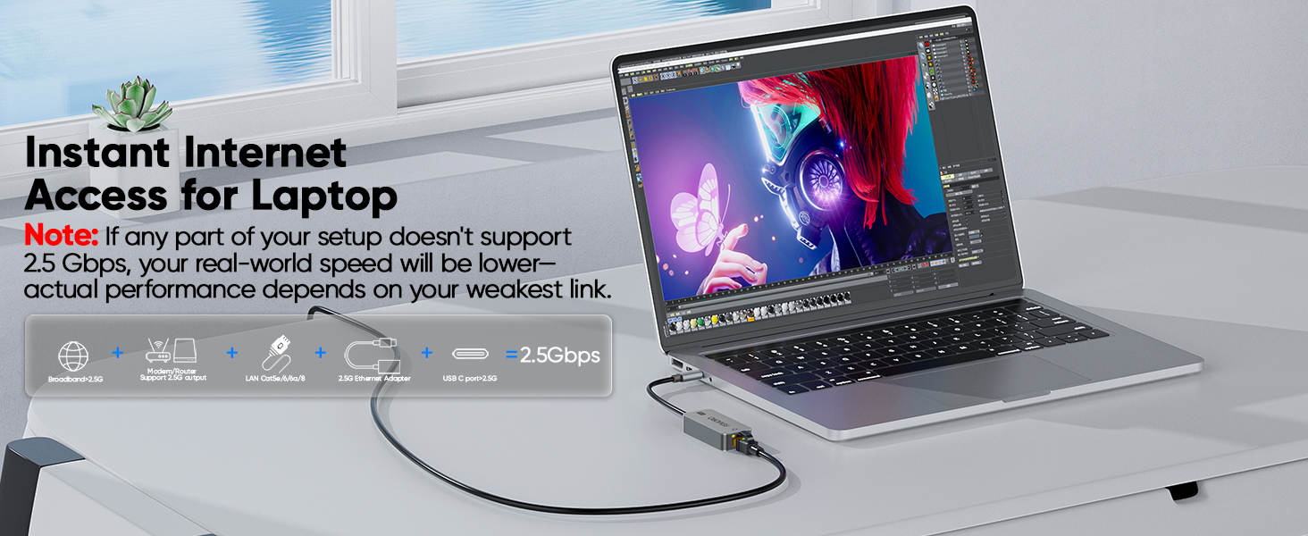 USB C to Ethernet Adapter