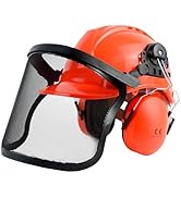 YesRight Chainsaw Helmet with Face and Ear Muffs, Forestry Safety Helmet, Safety Protective Helme...