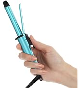 FARERY Travel Size Mini Curling Iron, 100-240V Dual Voltage 1/2 Inch Ceramic Mini Hair Curler for...