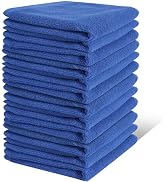 INFICRIME 12 Pack 100% Cotton Wash Cloth, 12x12 Inch Highly Absorbent and Soft Feel Fingertip Tow...