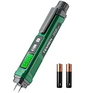 Wood Moisture Meter, TESMEN TWM-186 Portable Pen Moisture Meter, Pin-Type Moisture Meter with 2 M...
