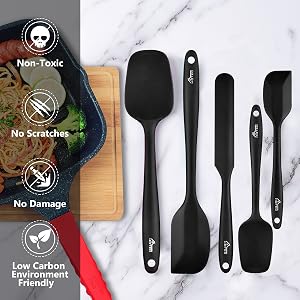 silicone spatula nonstick heat resistant cookware kitchen cooking bpa free nonstick