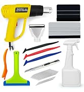 Vehicle Wrap Kit Heat Gun for Vinyl Wrap Window Film Decal, Car Paint Protection Film Kit Tinting...