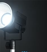 Bi-Color LED Video Light, Portable 60W COB Continuous Output Lighting, CRI=96, TLCI=97, 2.4 Hz/Bl...