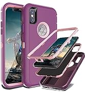 YmhxcY for iPhone X Case iPhone Xs Case Shockproof Dropproof Dust-Proof Drop Proof 3-Layer Durabl...