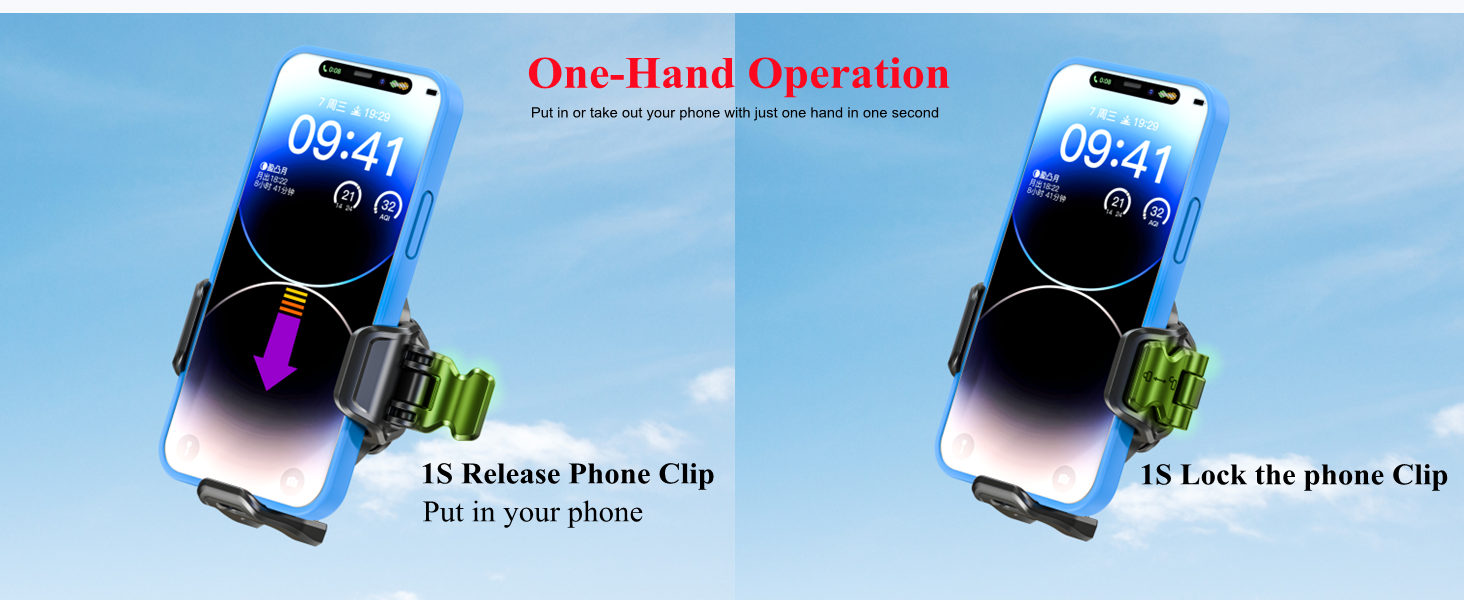 One hand operation design