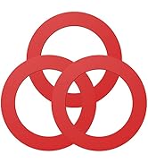 Flush Valve Seal for Mansfield, 3 Pack Upgraded Silicone Material Toilet Tank Gasket Replacement ...
