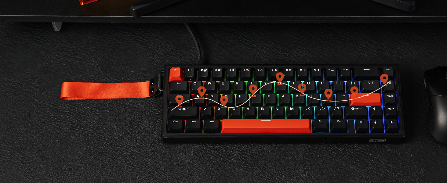 HE68 Wired Magnetic Gaming Keyboard