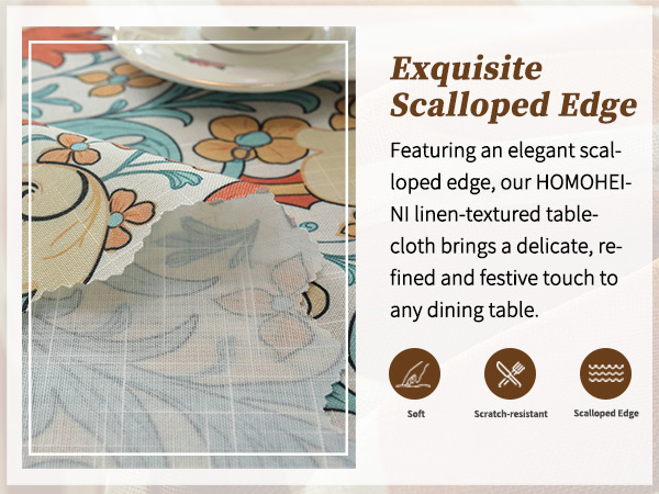 Exquisite scallped edge