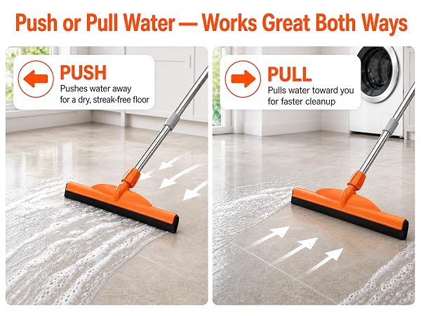 pushing or pulling water both are working well