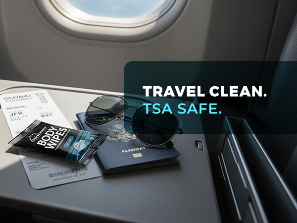 Mens Body Wipes, Travel