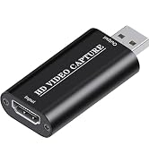 4K HDMI Video Capture Card, HDMI to USB 2.0 Capture Card, Cam Link Camera Capture Card, Video Gam...