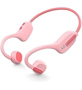 IFECCO Kids Open Ear Headphones - Kids Girls Bluetooth 5.3 Conduction Headphones with Mic,Ultra-L...