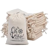 gobyhumm 10pcs 4 * 6" Drawstring Bag Bachelorette Hangover Recovery Kit Reusable Empty Wedding Pa...