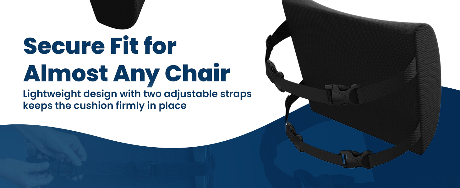 Lumbar Support Pillow Office Chair Memory Foam Back Cushion Car Seat Posture