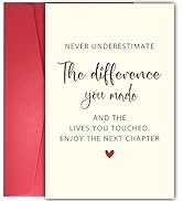 Goodbye Card for Coworkers Leaving - Heartfelt Farewell Card with Uplifting Message ‘Never Undere...