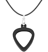 Musiin Guitar Pick Holder Necklace Compatible with Fender Dunlop D'Addario Standard Picks, Double...