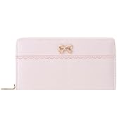 Sunwel Fashion Wallets Girls Cute Coquette Pink Bow Small Wallet Card Holder ID Window Purse for ...