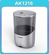 AIKE Liquid Automatic Wall Mount Soap Dispenser,Battery Operated Model AK1216,Silver