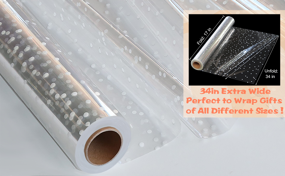 cellophane wrap roll clear