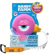 Handy Famm 8Ft Animal-Shaped Kids Tape Measure, Level & Protractor Angle Finder, Fun Educational ...