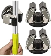 ULIBERMAGNET Magnetic Mop Broom Holder,2 Pack Heavy Duty Movable Magnetic Broom Holder Rack,Anti-...