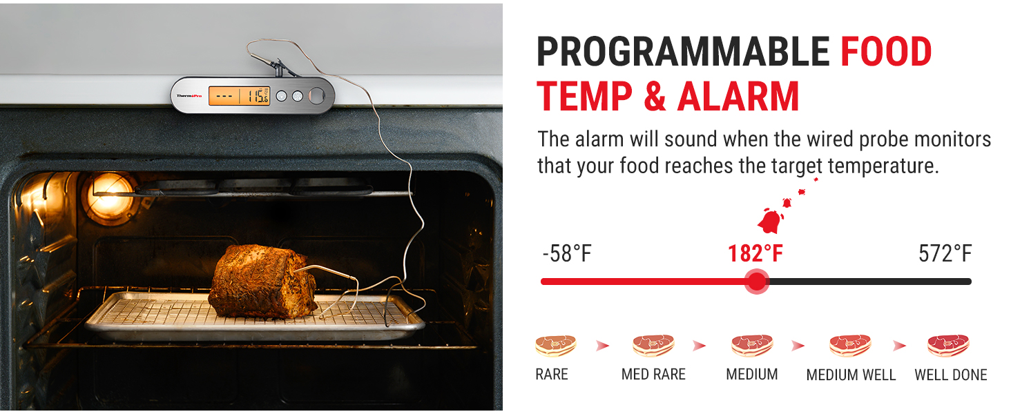 grill thermometer for outside grill wireless thermometer meater plus cooking thermometer for meat