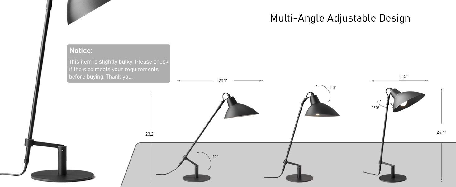 Desk Lamp Modern Industrial