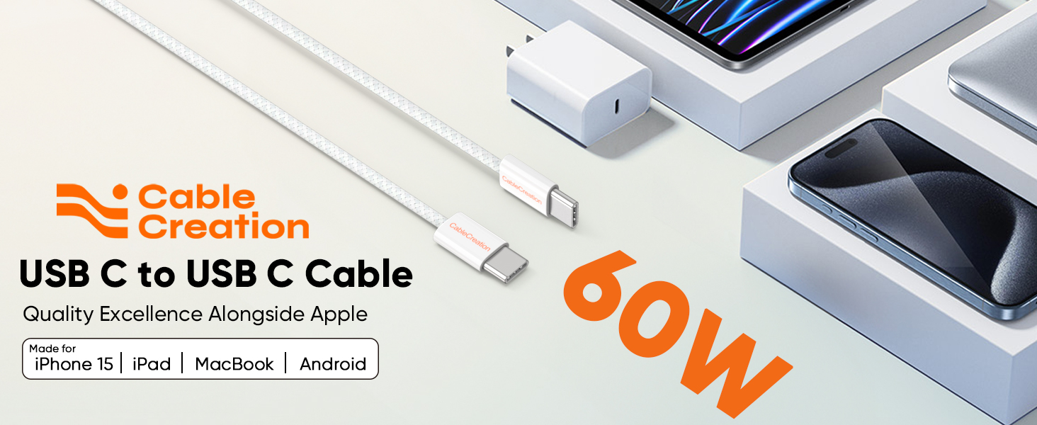 usb c to usb c cable 60w