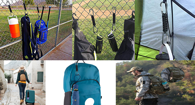 camping hook hiking backpack hanger