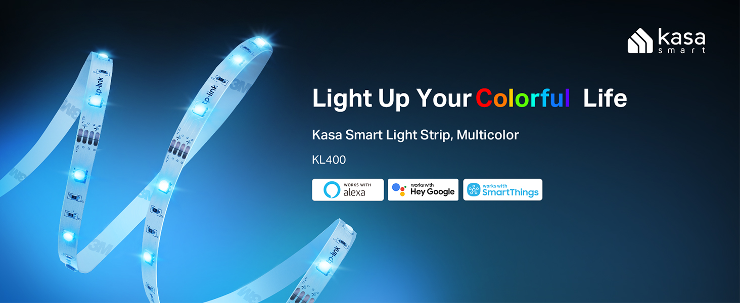 Light Up Your Colorful Life with Kasa Smart Light Strip KL400