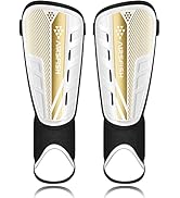 Upgraded Soccer Shin Guards for Kids Youth Adults, CE Certified AirsFish Shin Guard Sleeves Prote...