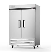ROVSUN 54" W Commercial Refrigerator, Reach in Refrigerator ETL NSF Certified, 49 Cu.Ft Commercia...