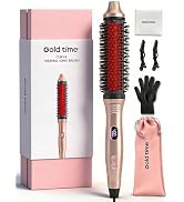 Infrared Thermal Brush 1.65”, 100M Negative Ions 2-in-1 Curling, Straightening & Smoothing Round ...