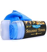Premium Chamois Cloth for Car Drying - 26”x17” - Super Absorbent Reusable Shammy Towel for Car + ...