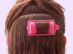 Roller in hair