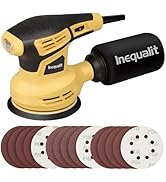 Inequalit 2.4Amp 5 Inch Orbital Sander, 6000-13000OPM Random Orbital Sander with 6 Variable Speed...