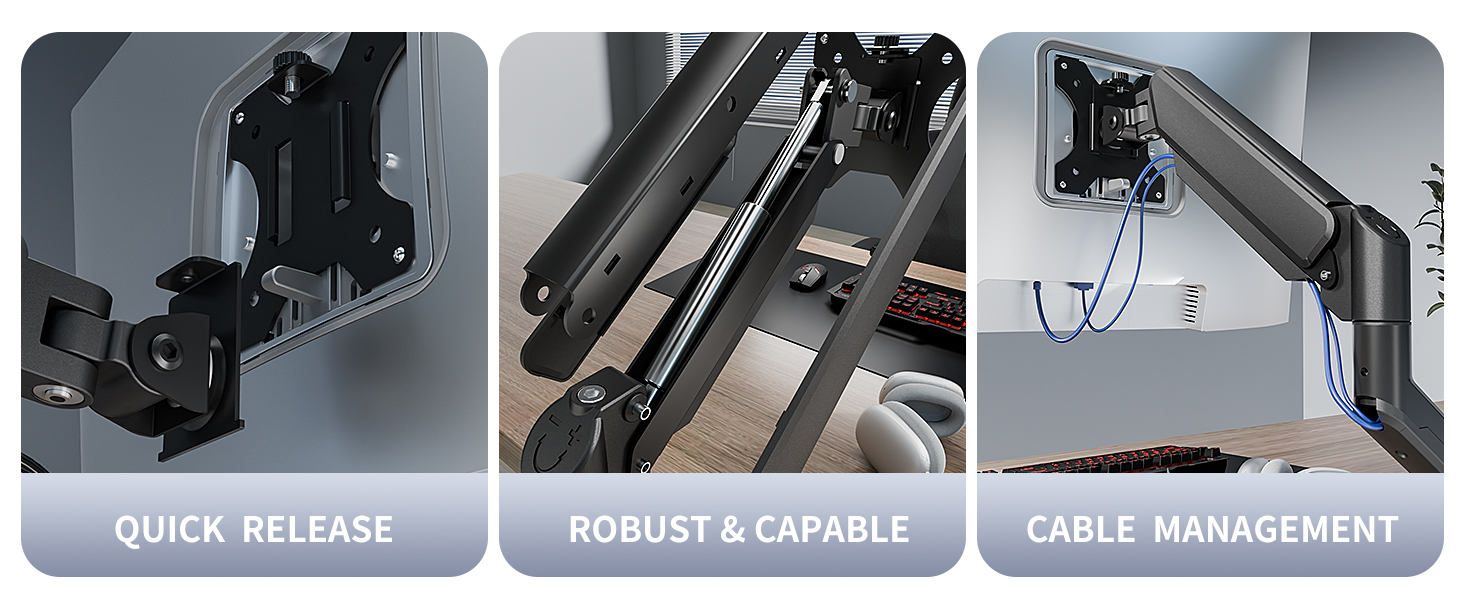 C-MOUNTS Single Monitor Desk Mount