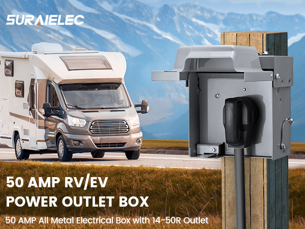 50 AMP RV Outlet Box