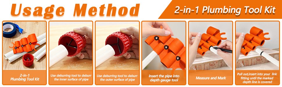 2-in-1 plumbing tool kit